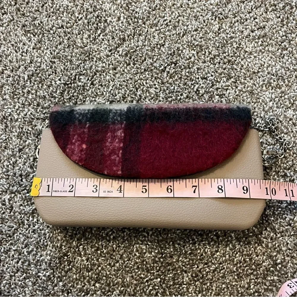 Beige and Plaid Women's Bag
